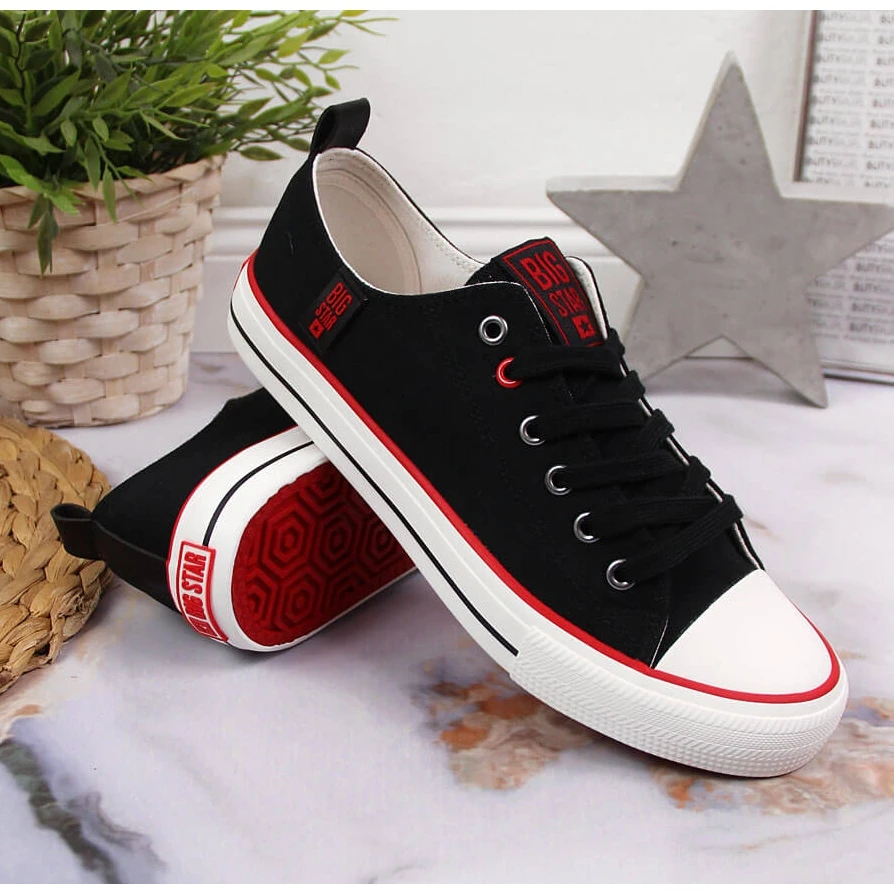 Baskets Basses En Textile Noir Big Star JJ274122 – Image 3