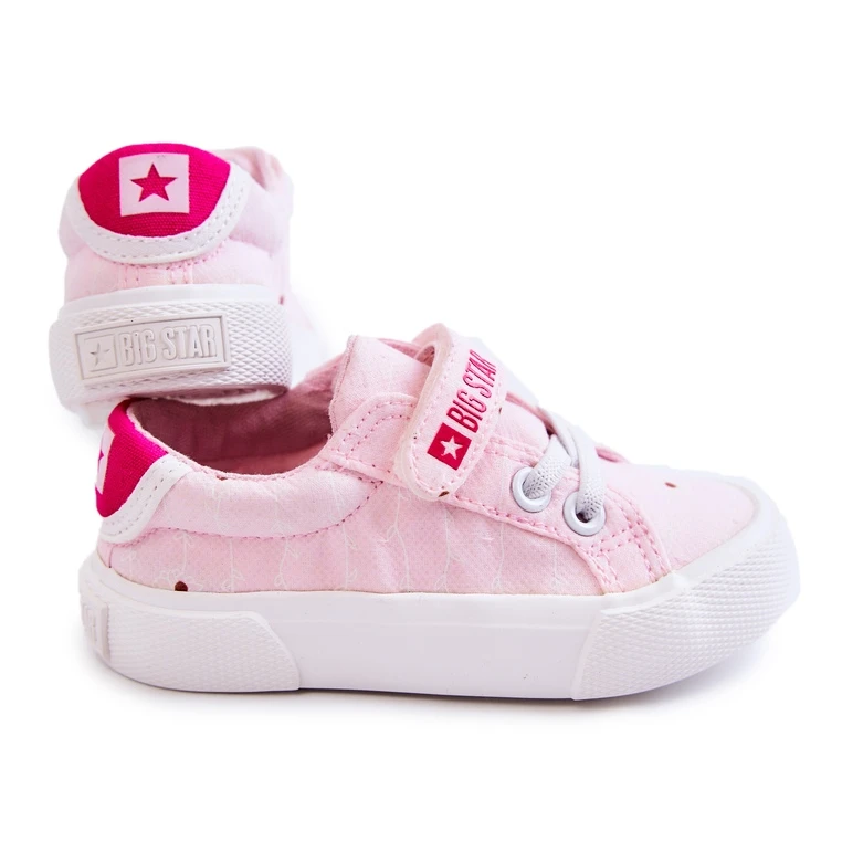 Baskets Basses Enfant Avec Velcro Big Star JJ374103 Rose – Image 3