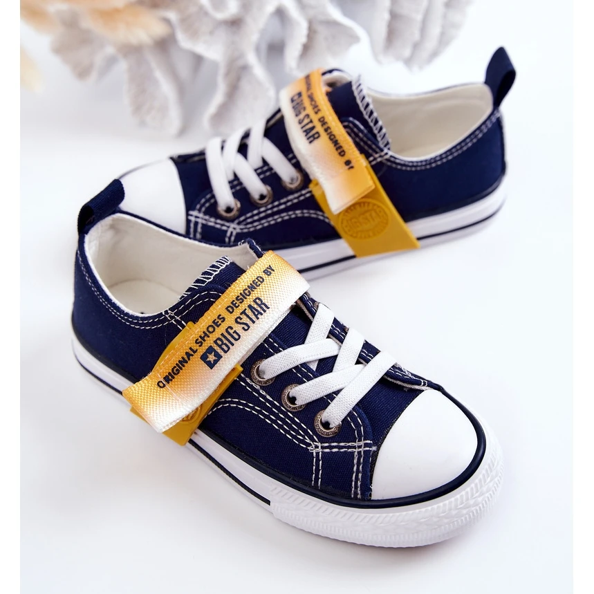 Baskets Basses Enfant Big Star JJ374072 Bleu Marine – Image 3