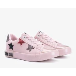 Baskets Basses Pour Enfants Big Star Light Rose