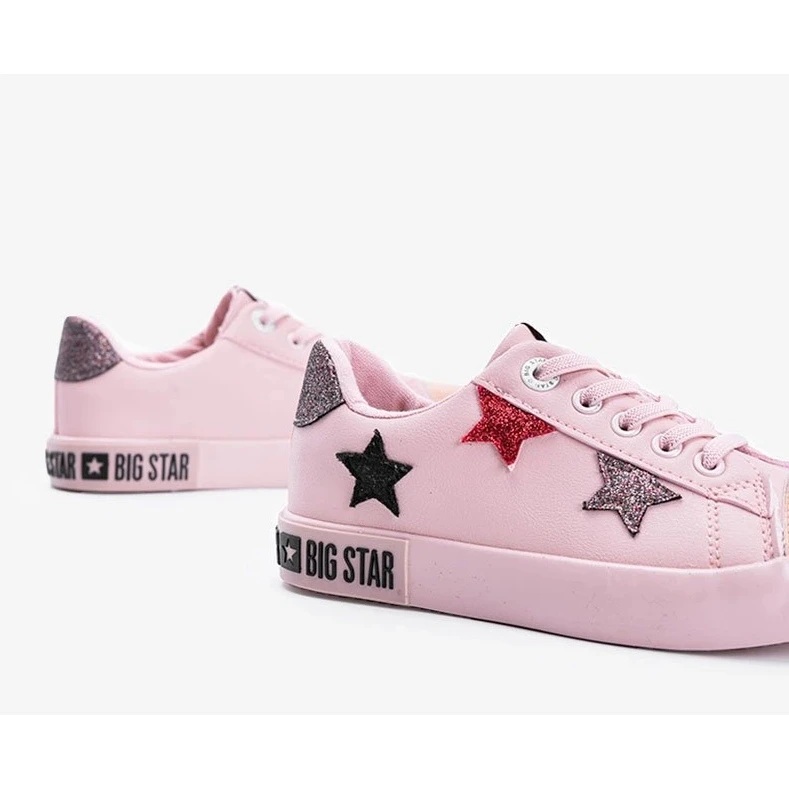 Baskets Basses Pour Enfants Big Star Light Rose – Image 3