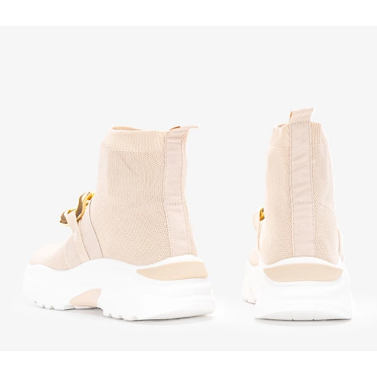 Baskets Beiges Avec Chaîne Taryn – Image 2