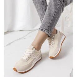 Baskets Beiges Pour Femme Lesina