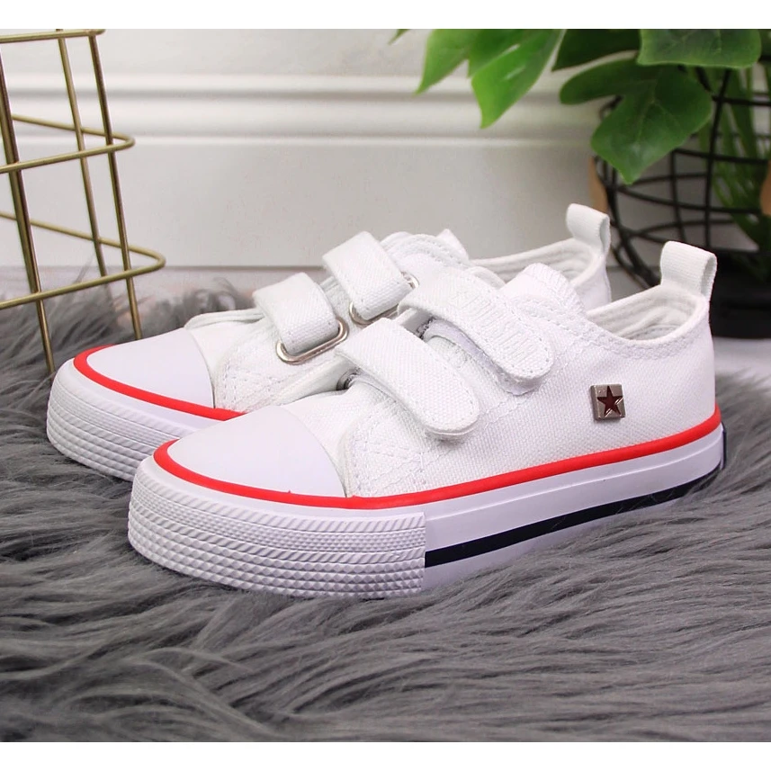 Baskets Blanches à Scratch Pour Enfants Big Star HH374095 – Image 2