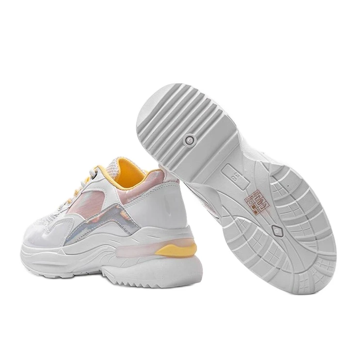 Baskets Blanches Avec Empiècements Holographiques Karlie Rose – Image 2