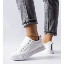 Baskets Blanches Embossées Dreux