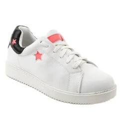 Baskets Blanches Richement Décorées 2189-23 Le Noir