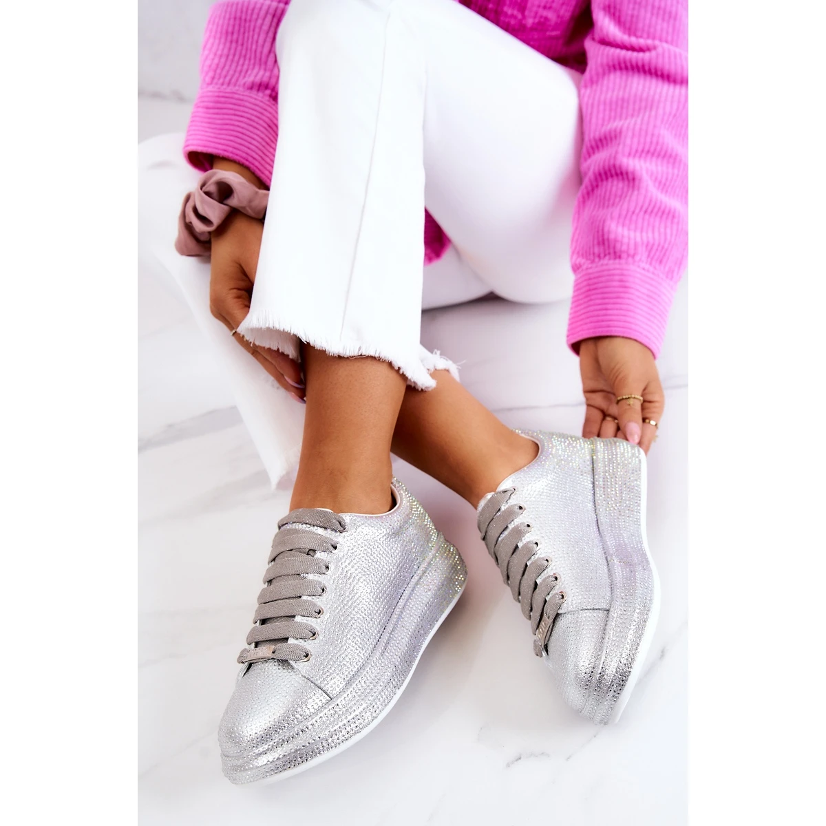 Baskets Chaussures De Sport Jets GOE JJ2N4048 Argent – Image 10