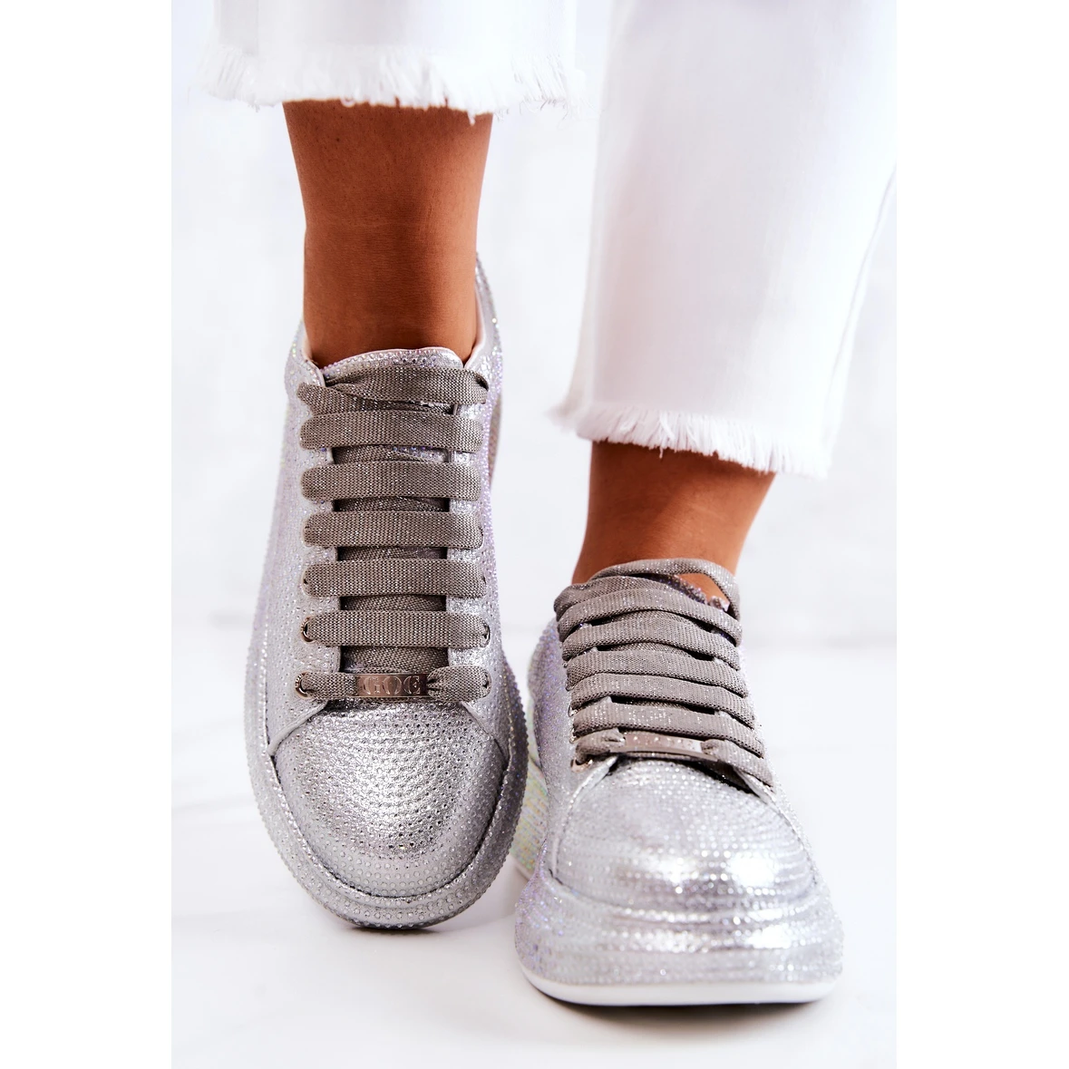 Baskets Chaussures De Sport Jets GOE JJ2N4048 Argent – Image 8