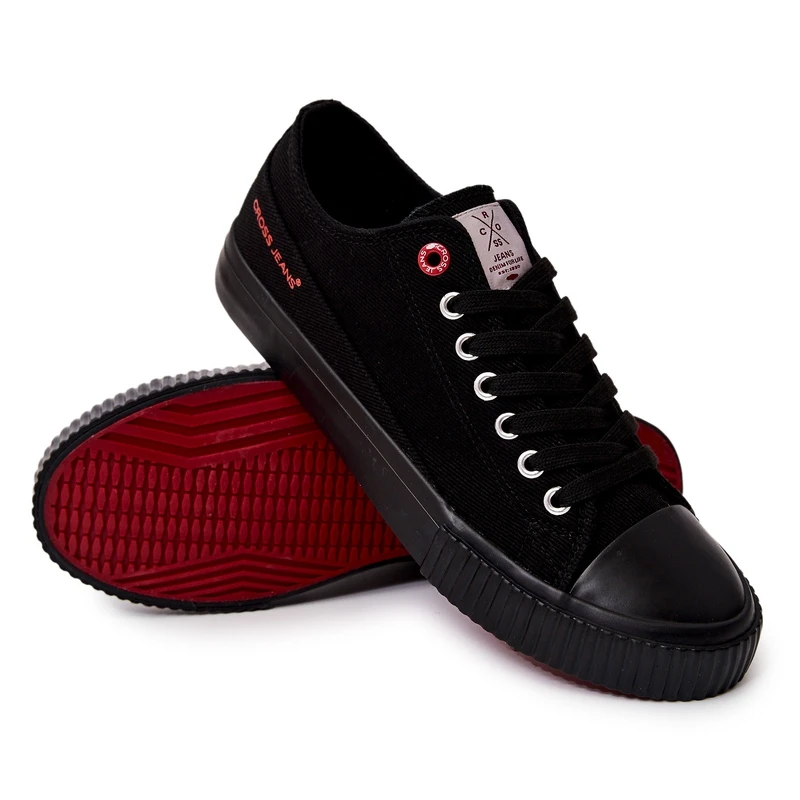 Baskets Classiques Homme Cross Jeans JJ1R4032C Noir Le Noir – Image 6