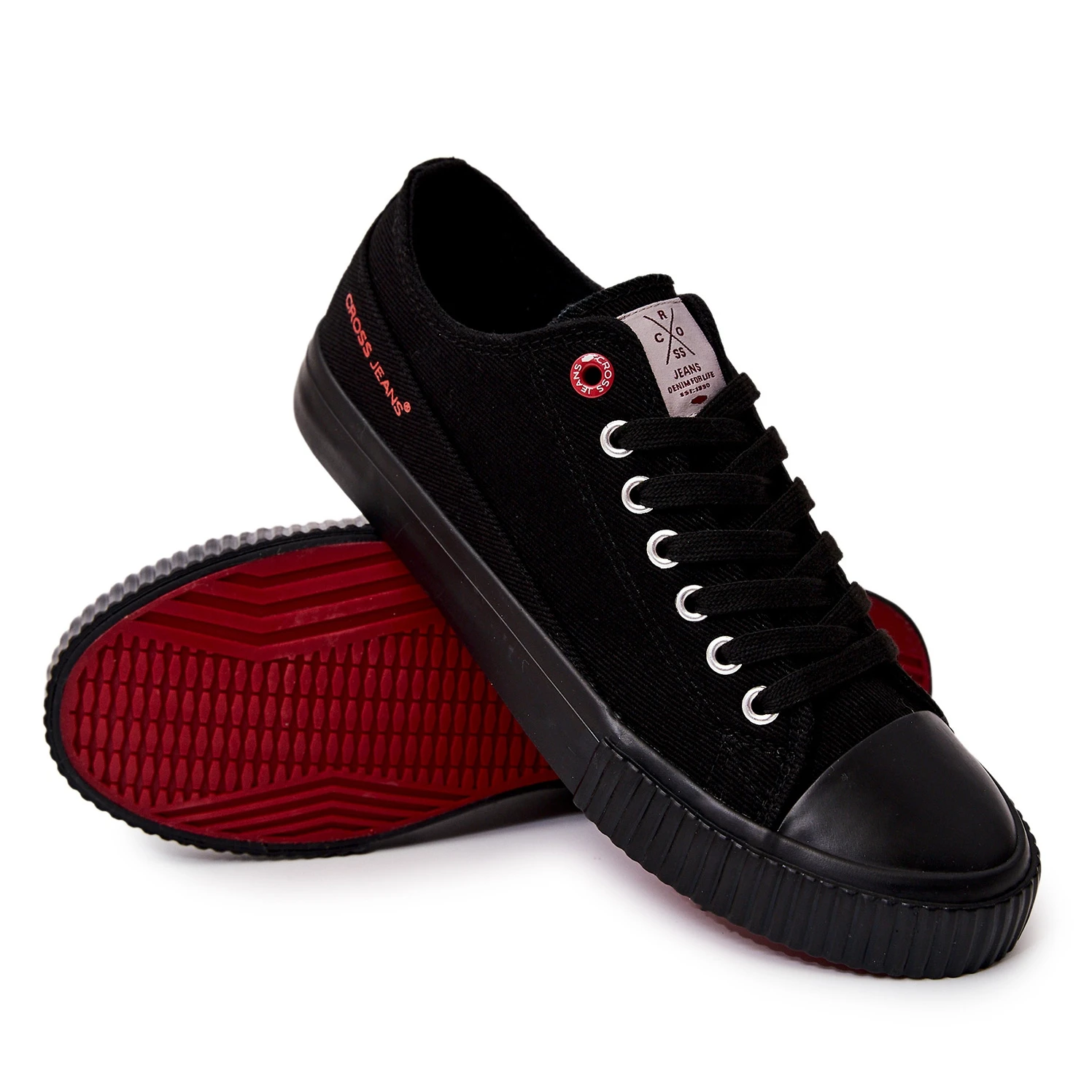 Baskets Classiques Homme Cross Jeans JJ1R4032C Noir Le Noir – Image 8