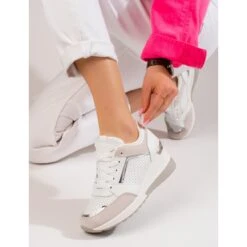 Baskets Compensées Femme Shelovet Blanches