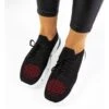 Baskets De Sport Noires Et Rouges Daniela Le Noir