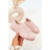Baskets En Cuir Big Star JJ374022 Nude Rose