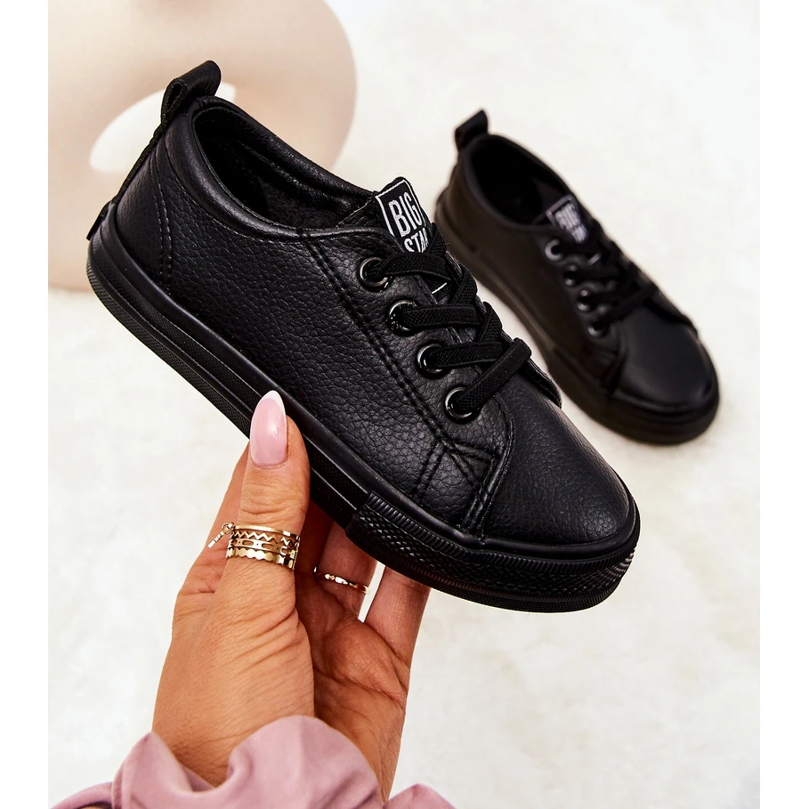 Baskets En Cuir Big Star JJ374025 Noir Le Noir