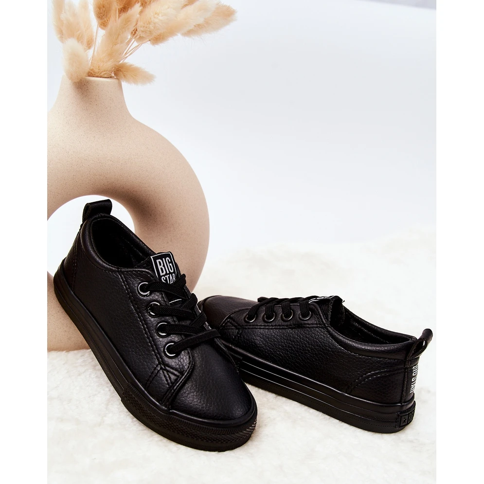 Baskets En Cuir Big Star JJ374025 Noir Le Noir – Image 2