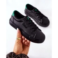 Baskets En Cuir Pour Enfants Big Star DD374147 Noir Le Noir