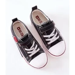 Baskets En Cuir Pour Enfants Big Star II374042 Noir Le Noir