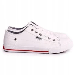 Baskets En Cuir Pour Hommes Big Star DD174260 Blanc Blanche