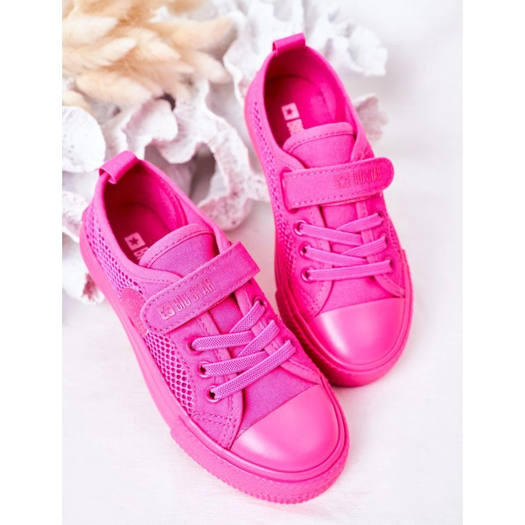 Baskets Enfant Avec Mesh Big Star HH374019 Fuchsia Rose – Image 4