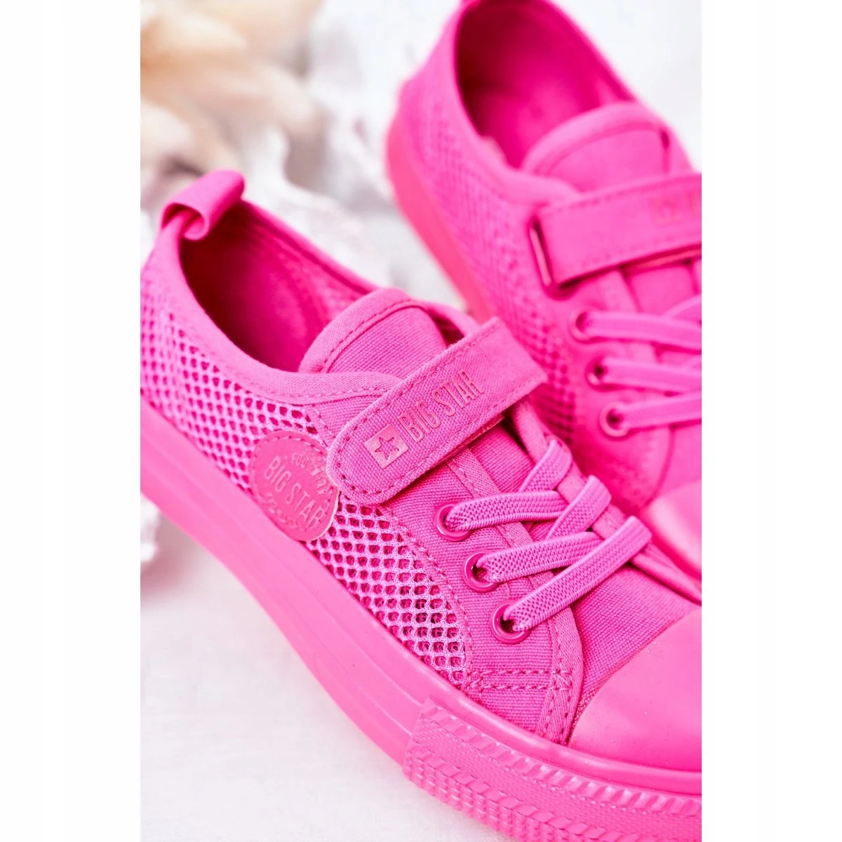 Baskets Enfant Avec Mesh Big Star HH374019 Fuchsia Rose – Image 5