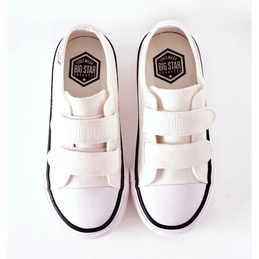 Baskets Enfant Avec Velcro Big Star FF374061 Blanc Blanche – Image 4