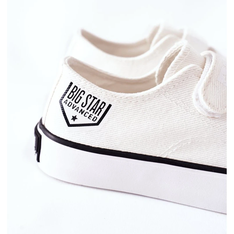 Baskets Enfant Avec Velcro Big Star FF374061 Blanc Blanche – Image 7