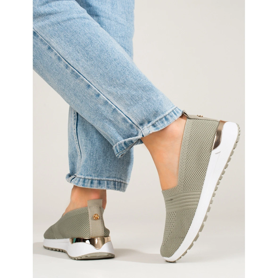 Baskets Femme Ajourées Shelovet Vert – Image 3
