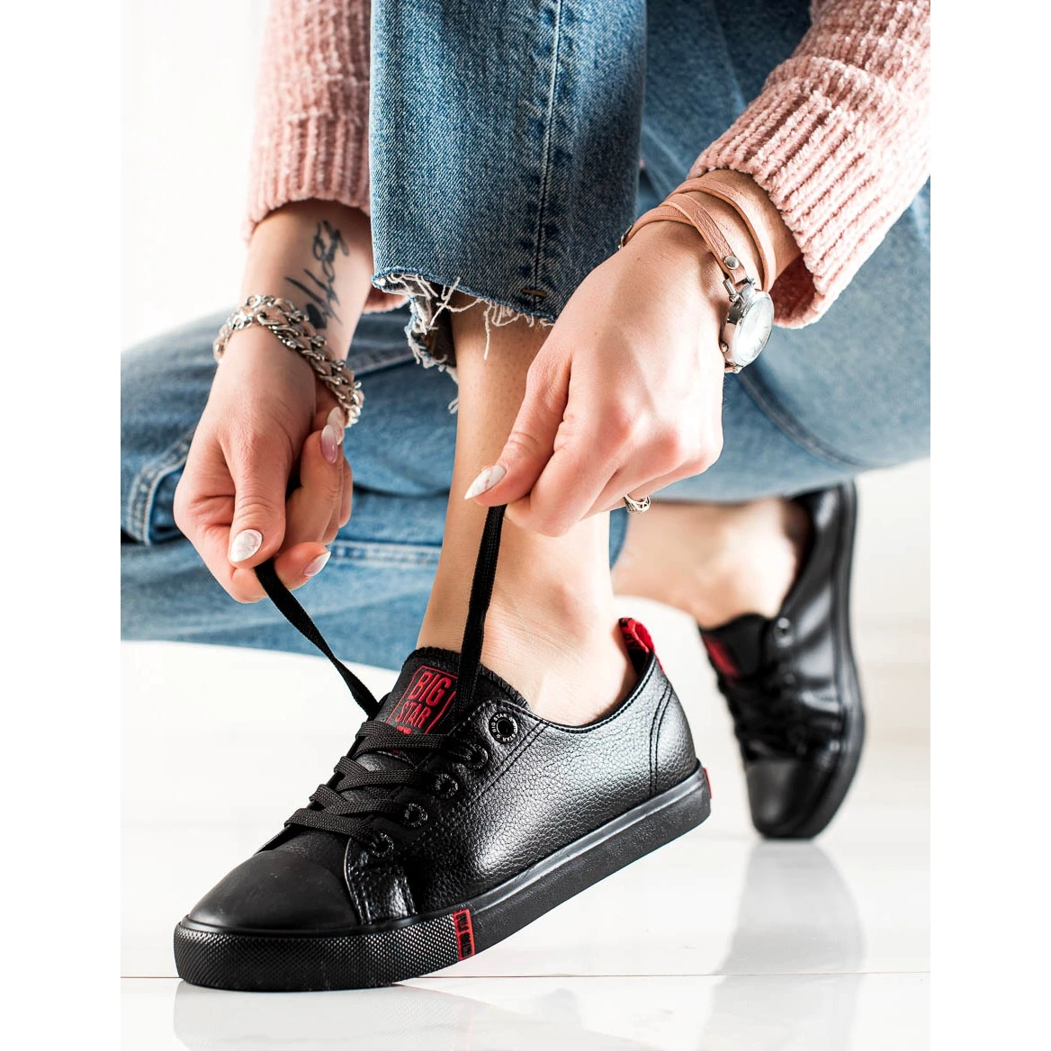 Baskets Femme Big Star GG274007 Le Noir