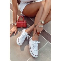 Baskets Femme Big Star Rubber Toe Blanc DD274336 Blanche