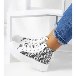 Baskets Femme Chester Blanches Le Noir