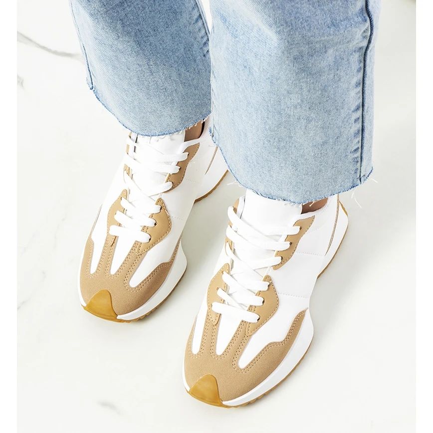 Baskets Femme Cohen Beiges Blanche