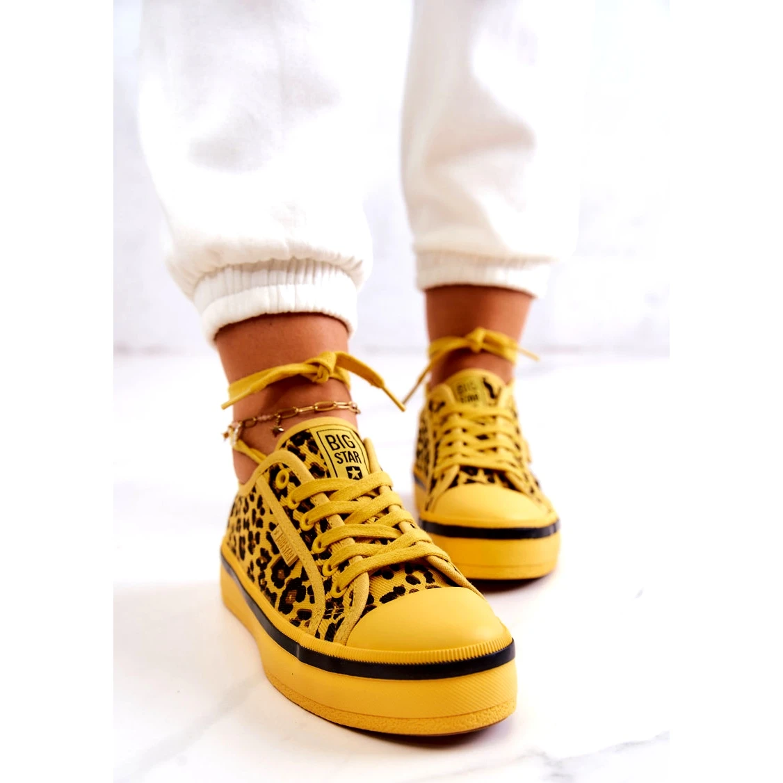 Baskets Femme Pantera Big Star JJ274616 Jaune – Image 6