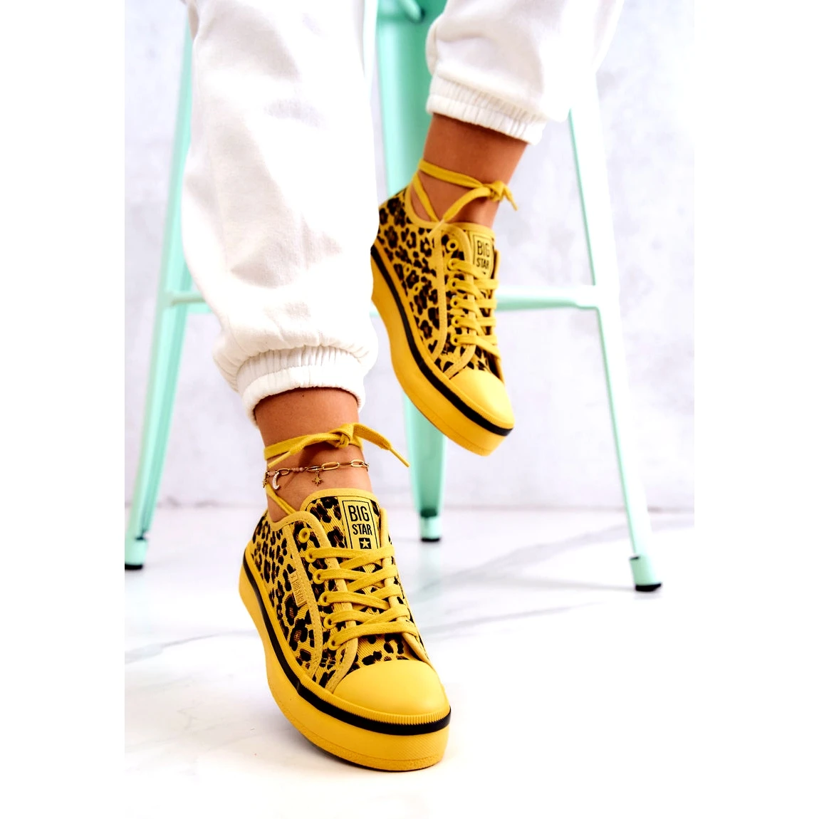 Baskets Femme Pantera Big Star JJ274616 Jaune – Image 7