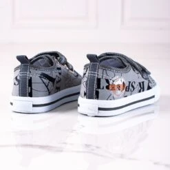 Baskets Garçon Shelovet à Scratch Gris