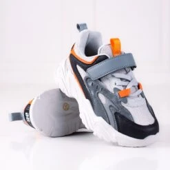 Baskets Garçon Shelovet Sur Plateforme épaisse Grise Multicolore