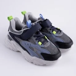 Baskets Garçon Shelovet Sur Une Plate-forme Bleue épaisse Bleu Marin Multicolore