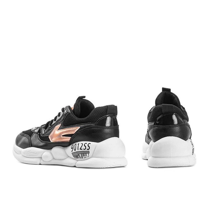 Baskets Holographiques Noires Jacey Le Noir D'or – Image 3