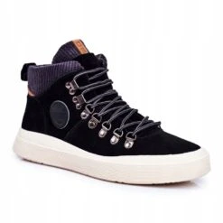 Baskets Homme Cuir Big Star Noir GG174330 Le Noir