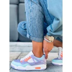 Baskets Inika Multi Violet Blanche Orange Multicolore Vert