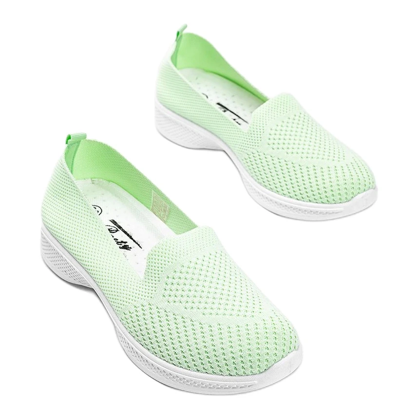 Baskets Jamaïque à Enfiler Pistache Vert – Image 2