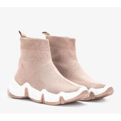 Baskets Montantes Marron Terica Beige