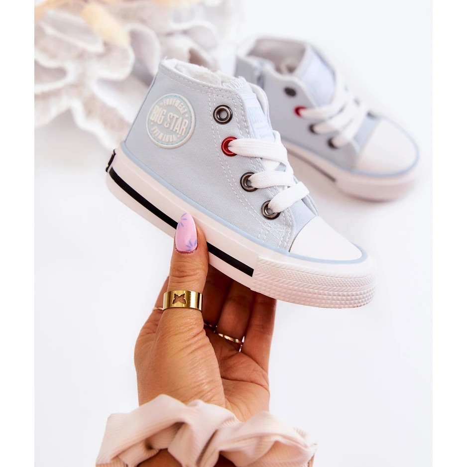 Baskets Montantes Pour Enfants Avec Fermeture éclair Big Star HH374088 Bleu – Image 11