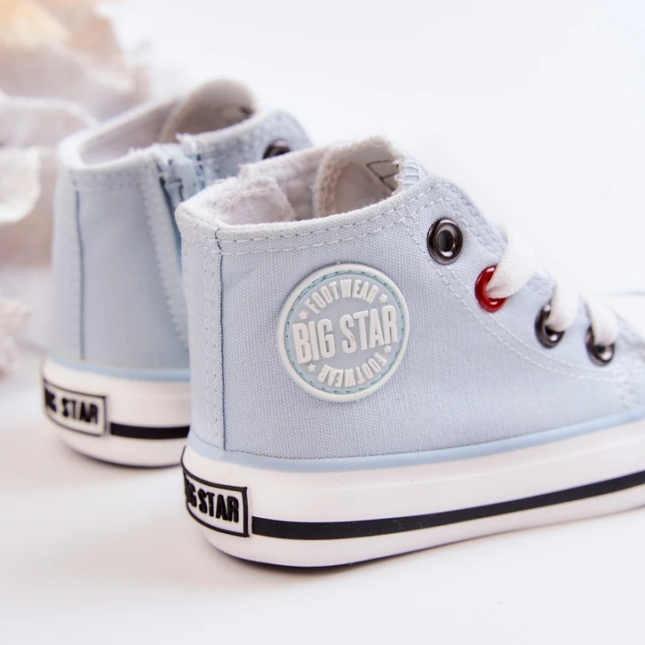 Baskets Montantes Pour Enfants Avec Fermeture éclair Big Star HH374088 Bleu – Image 12