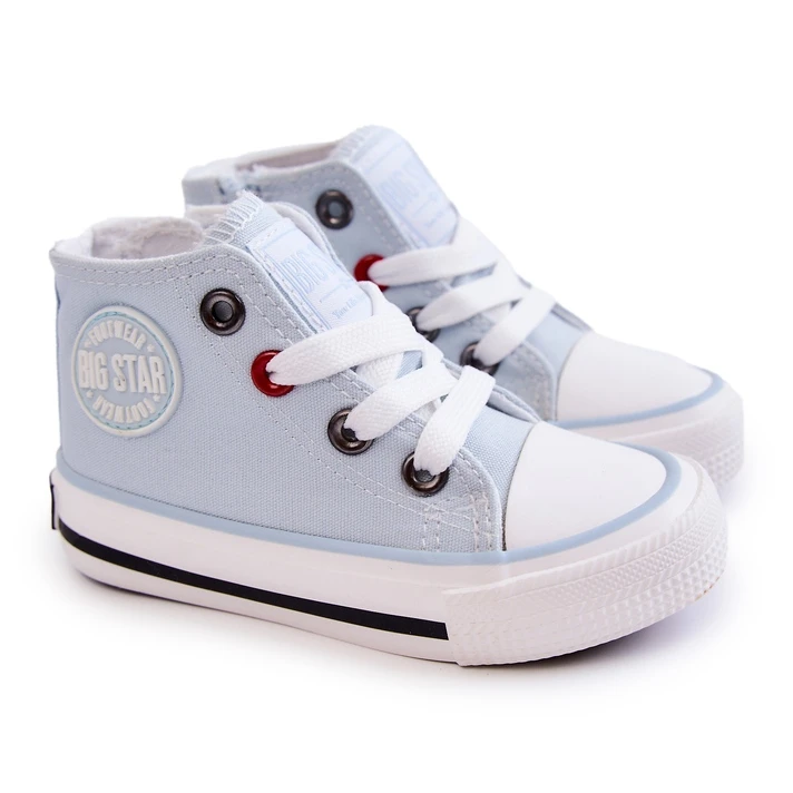 Baskets Montantes Pour Enfants Avec Fermeture éclair Big Star HH374088 Bleu – Image 6