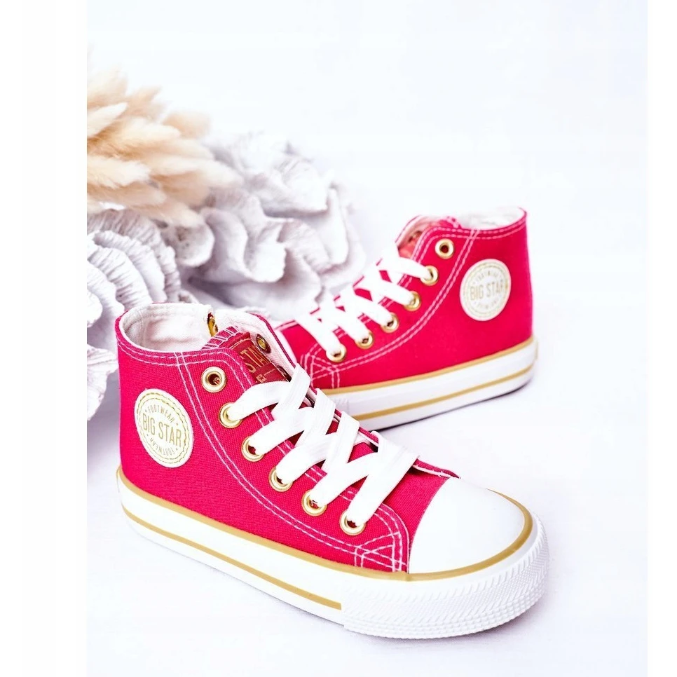 Baskets Montantes Pour Enfants Avec Fermeture éclair Big Star HH374137 Rose – Image 5