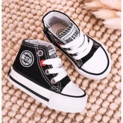 Baskets Montantes Pour Enfants Avec Fermeture éclair Big Star HH374188 Noir ['le Noir'] Le Noir