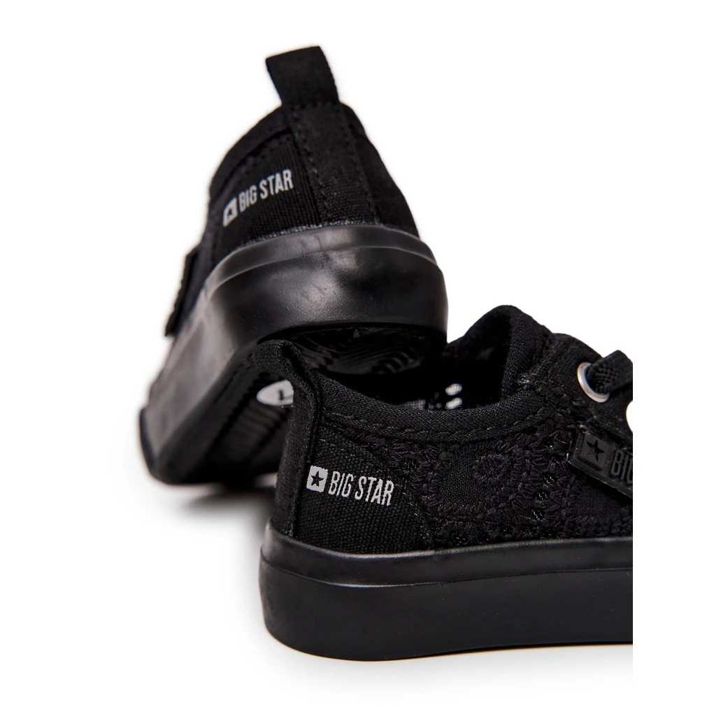 Baskets Noires Ajourées Big Star JJ374019 Le Noir – Image 3