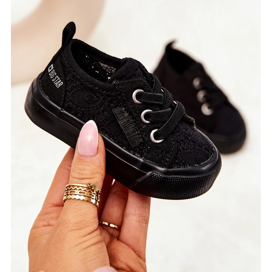 Baskets Noires Ajourées Big Star JJ374019 Le Noir – Image 5