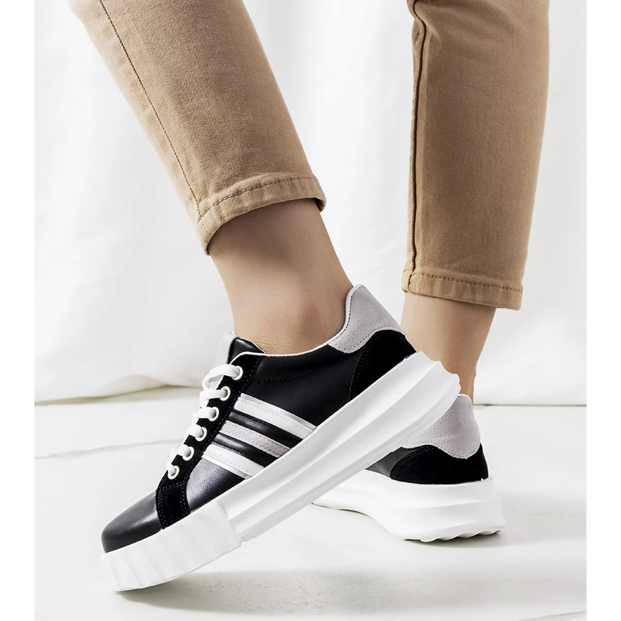 Baskets Noires Sur La Plateforme Prinsep Le Noir – Image 2